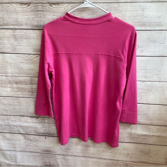 LILLY PULITZER KNIT TOP WITH THREE QUARTER SLEEVES IN PINK - Picture 5 of 5